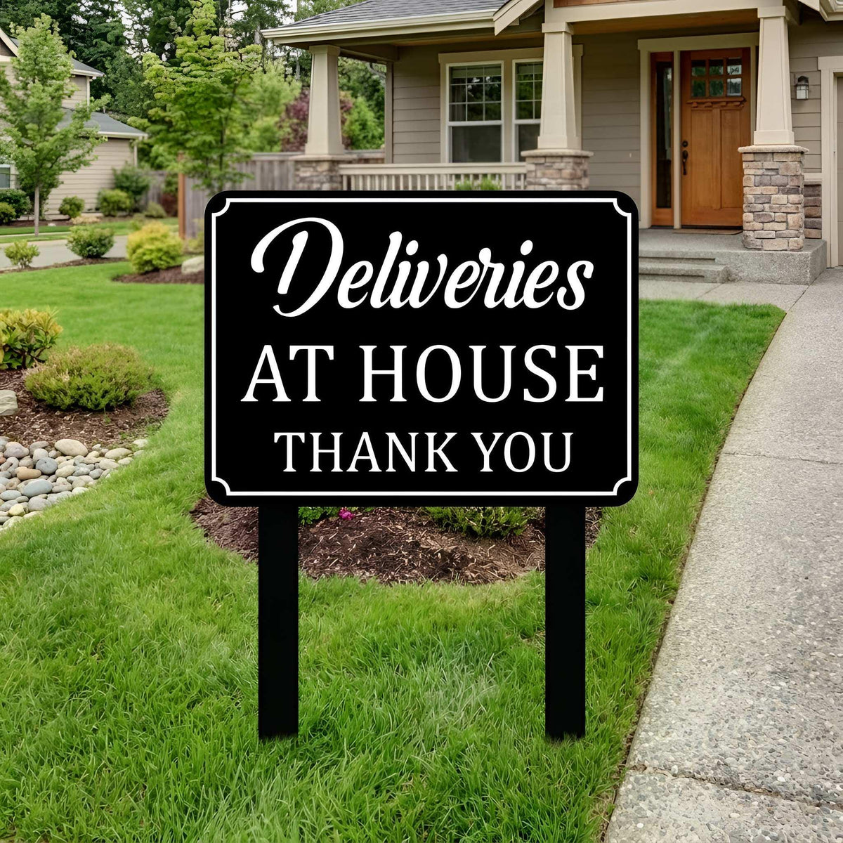 Personalized Metal Yard Sign with Stake, Customizable Lawn Marker for Home, Business, Text, Logo, Shape, Custom Metal Sign, Home Decor