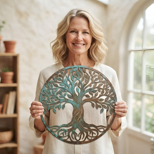 Tree of Life Metal Wall Art, Tree of Life Garden Decor, Rustic Indoor Outdoor Wall Hanging, Home Decor,Nature Lover Gift