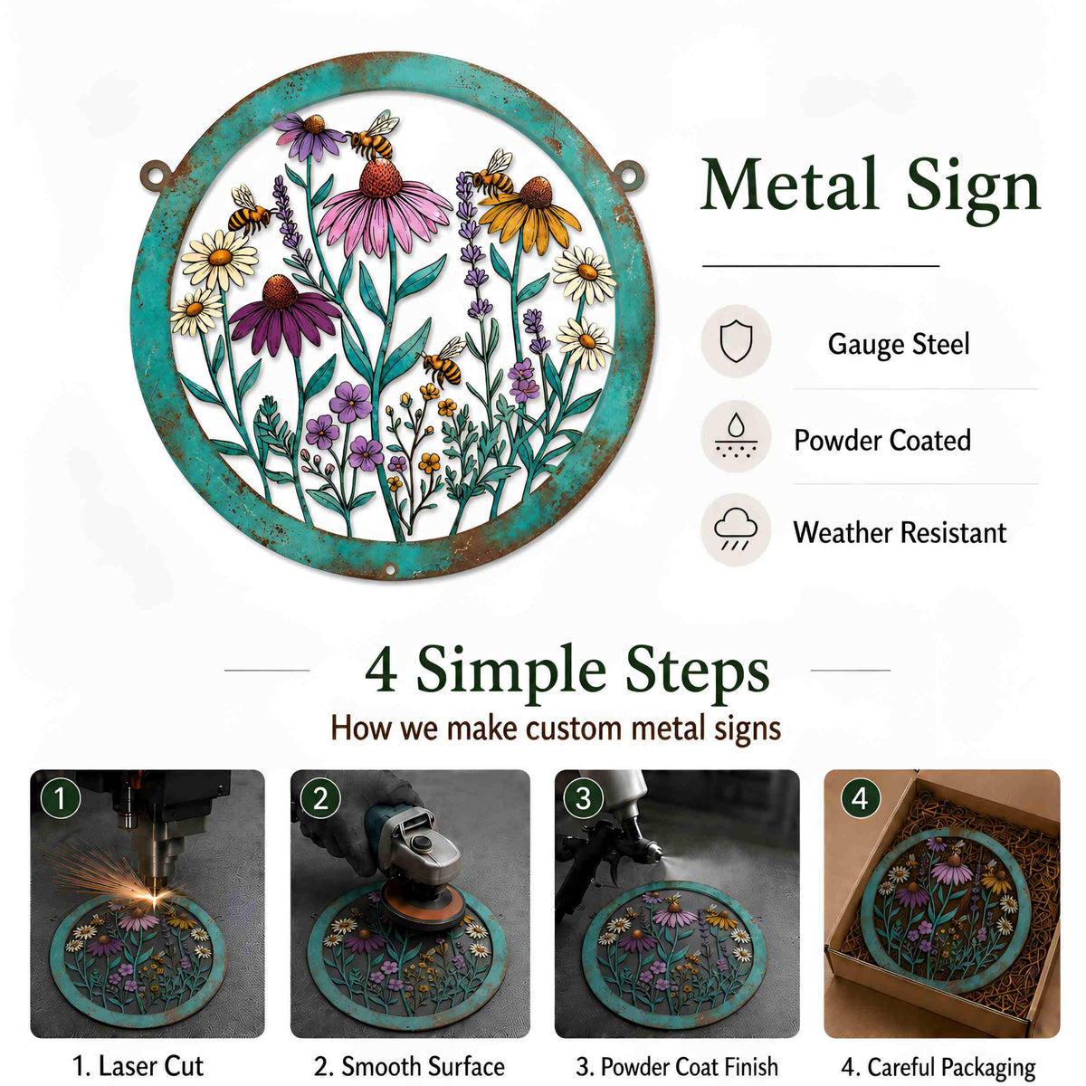Goddess Metal Wall Art, Mother Nature Crescent Moon Face Decor, Whimsical Garden Sign, Boho Lover Gift,Gift for Gardener